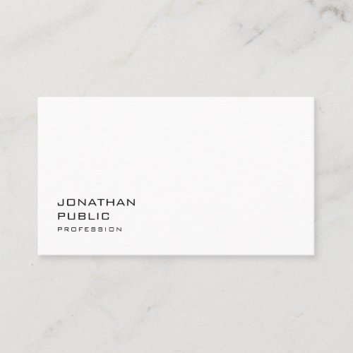 Modern Minimalist Professional Simple Graceful Business Card