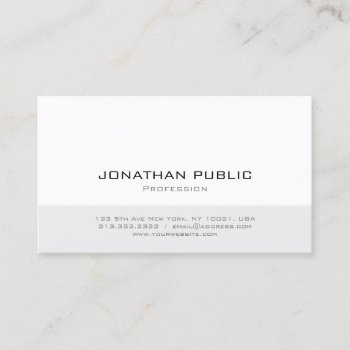 Modern Minimalist Professional Simple Template Business Card by art_grande at Zazzle