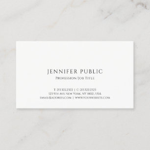 Modern Minimalist Professional Simple Template Business Card