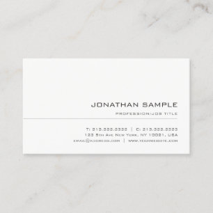 Modern Minimalist Professional Template Elegant Business Card