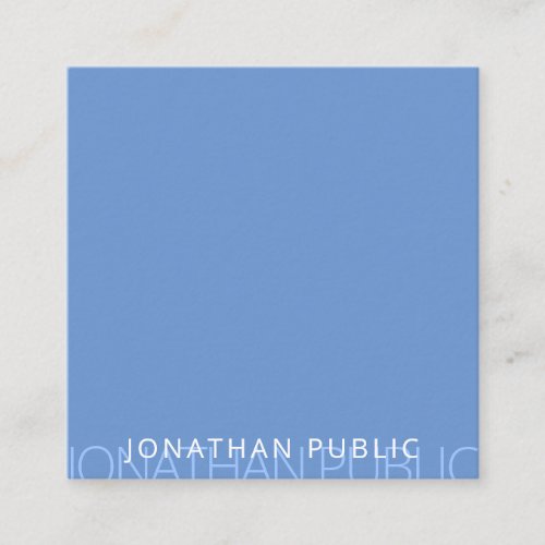 Modern Minimalist Professional Trendy Template Square Business Card