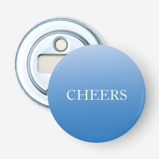 Modern Minimalist Quote Bottle Opener Gift (Front)