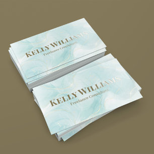 Modern Minimalist Raised Gloss Typography Spot UV Business Card