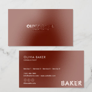 Modern Minimalist Raised Spot Gloss Business Card