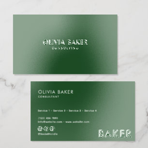 Modern Minimalist Raised Spot Gloss Business Card