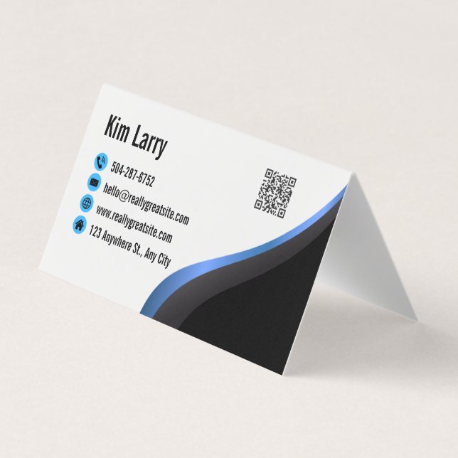 Modern Minimalist Real Estate  Business Card (Back)
