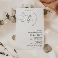 Modern & Minimalist Rehearsal Dinner Typography