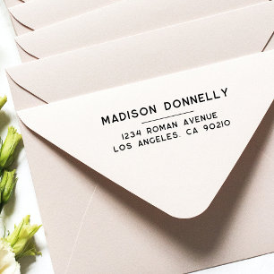 Modern Minimalist Return Address Self-inking Stamp