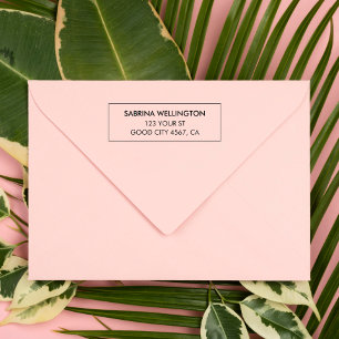 Modern Minimalist Return Address Self-inking Stamp