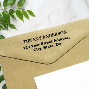 Modern Minimalist Return Address Self-inking Stamp
