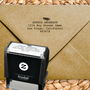 Modern Minimalist Return Address Self-inking Stamp