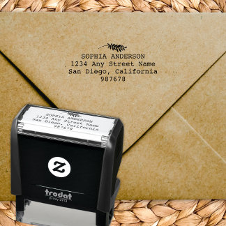 Modern Minimalist Return Address Self-inking Stamp