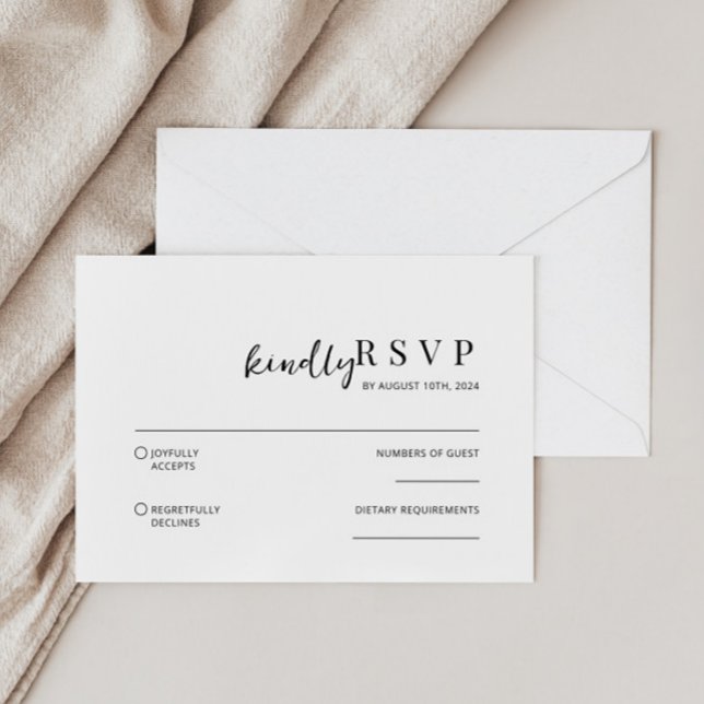 Modern Minimalist RSVP Card (Creator Uploaded)