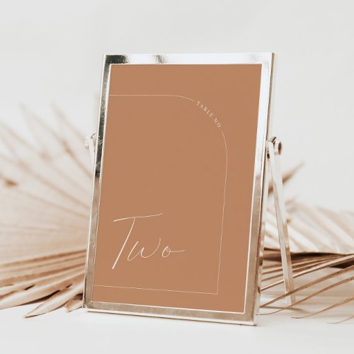 Modern Minimalist Rust Arch Table Two Table Number