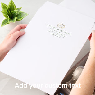 Modern Minimalist Sage Green Business Logo Envelope Mailers