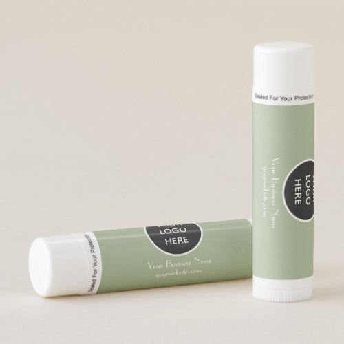 Modern Minimalist Sage Green Custom logo Modern Lip Balm