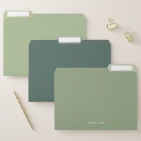 Modern Minimalist Sage Green Custom Text
