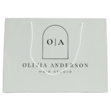 Modern Minimalist Sage Green Salon Product Logo