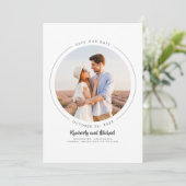 Modern Minimalist Save the Date Photo (Standing Front)