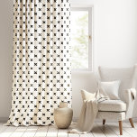 Modern Minimalist Scandinavian X Pattern Blackout Curtains<br><div class="desc">This minimalist black and creamy off-white cross pattern design brings a modern, clean look to any space. The repeating X shapes create a simple yet bold geometric aesthetic, perfect for contemporary or Scandinavian-inspired interiors. The monochrome palette ensures versatility, allowing the design to blend seamlessly into various decor styles while still...</div>