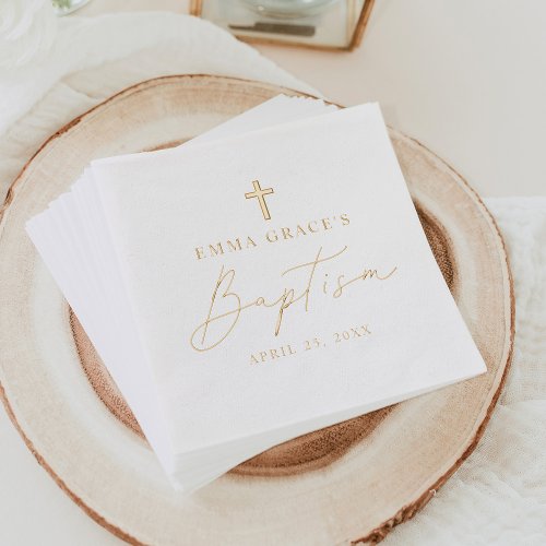 Modern Minimalist Script Baptism