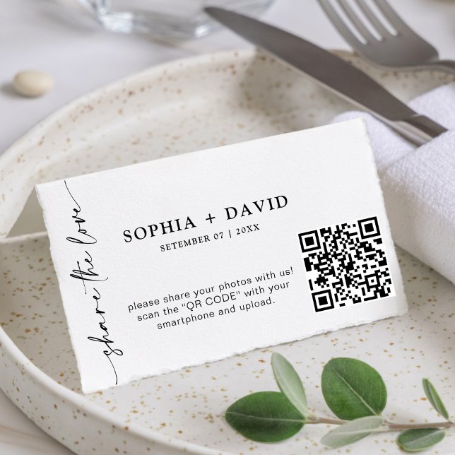 Modern Minimalist Script Capture The Love QR code (Creator Uploaded)
