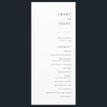 Modern Minimalist Script Chic Wedding Program<br><div class="desc">These simple yet elegant wedding programs will be the perfect touch at your wedding! Featuring clean and simple serif and sans-serif fonts with a handwritten script accent font. Personalize the programs with your unique ceremony order on the front and wedding party on the back. And you can "Click to customize...</div>