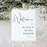 Any Event Elegant Bridal Shower Photo Welcome Sign
