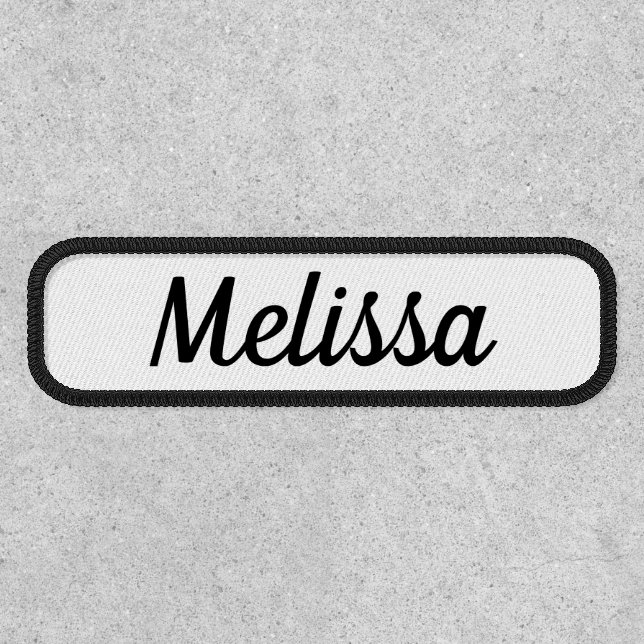 Modern Minimalist Script Name Patch (Front)