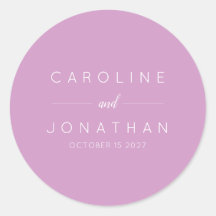 Modern Minimalist Script Orchid Custom Wedding