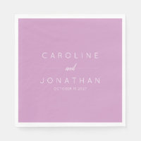 Modern Minimalist Script Orchid Custom Wedding