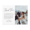 Modern Minimalist Script Photo Wedding Thank You