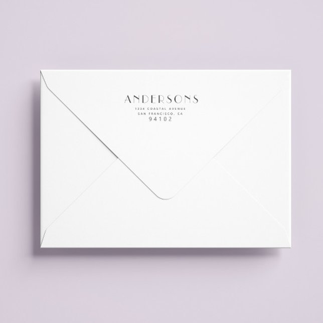 Modern Minimalist Script Return Address Stamp (Creator Uploaded)