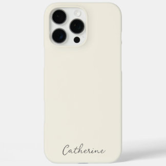 Modern Minimalist Script Type Name iPhone 16 Pro Max Case