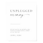 Modern Minimalist Script Unplugged Wedding