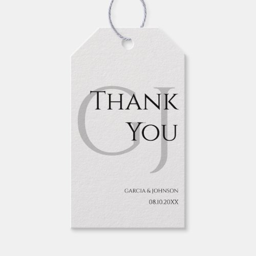 Modern Minimalist Script Wedding Favors Gift Tag