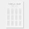 Modern Minimalist Script Wedding Seating Chart