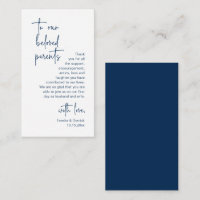 Modern Minimalist Script, Wedding Thank you