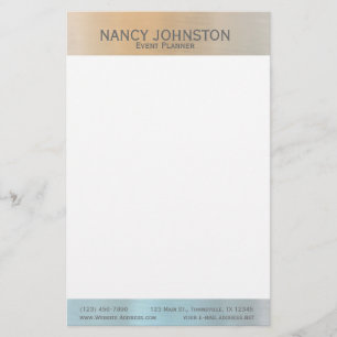Modern Minimalist Silver Reflection Stationery