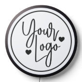 Modern Minimalist Simple Business Logo LED Sign (Lights Off)