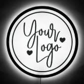 Modern Minimalist Simple Business Logo LED Sign (Front)