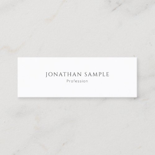 Modern Minimalist Simple Creative Plain Elegant Mini Business Card