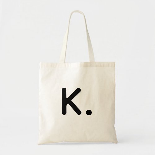 Modern Minimalist Simple Custom Mongram Initial  T Tote Bag