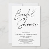 Modern Minimalist Simple Elegant Bridal Shower Invitation (Front)