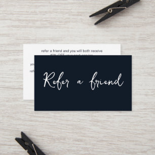 Modern Minimalist Simple Elegant Referral Card