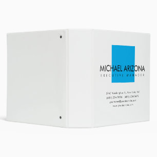 Modern Minimalist Simple Plain 3 Ring Binder