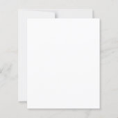 Modern Minimalist Simple Plain Name Paper Sheet (Back)