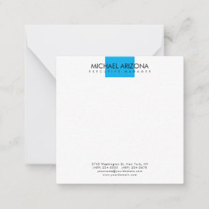 Modern Minimalist Simple Plain Note Card