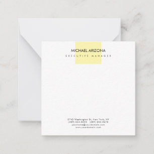 Modern Minimalist Simple Plain Note Card