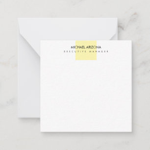 Modern Minimalist Simple Plain Note Card